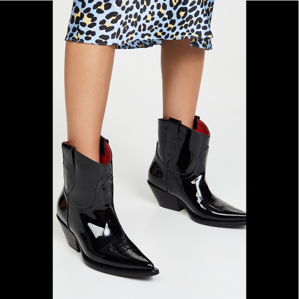 Maison Martin Margiela Boots Ankle Black Patent US 5.5 NWT